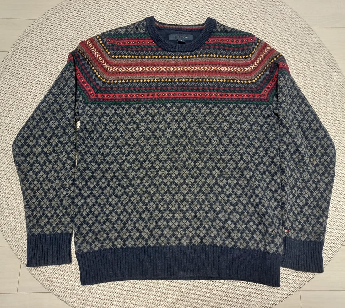 타미힐피거 빈티지 페어아일 울 블렌드 스웨터 (여성 루즈핏) 상품이미지1