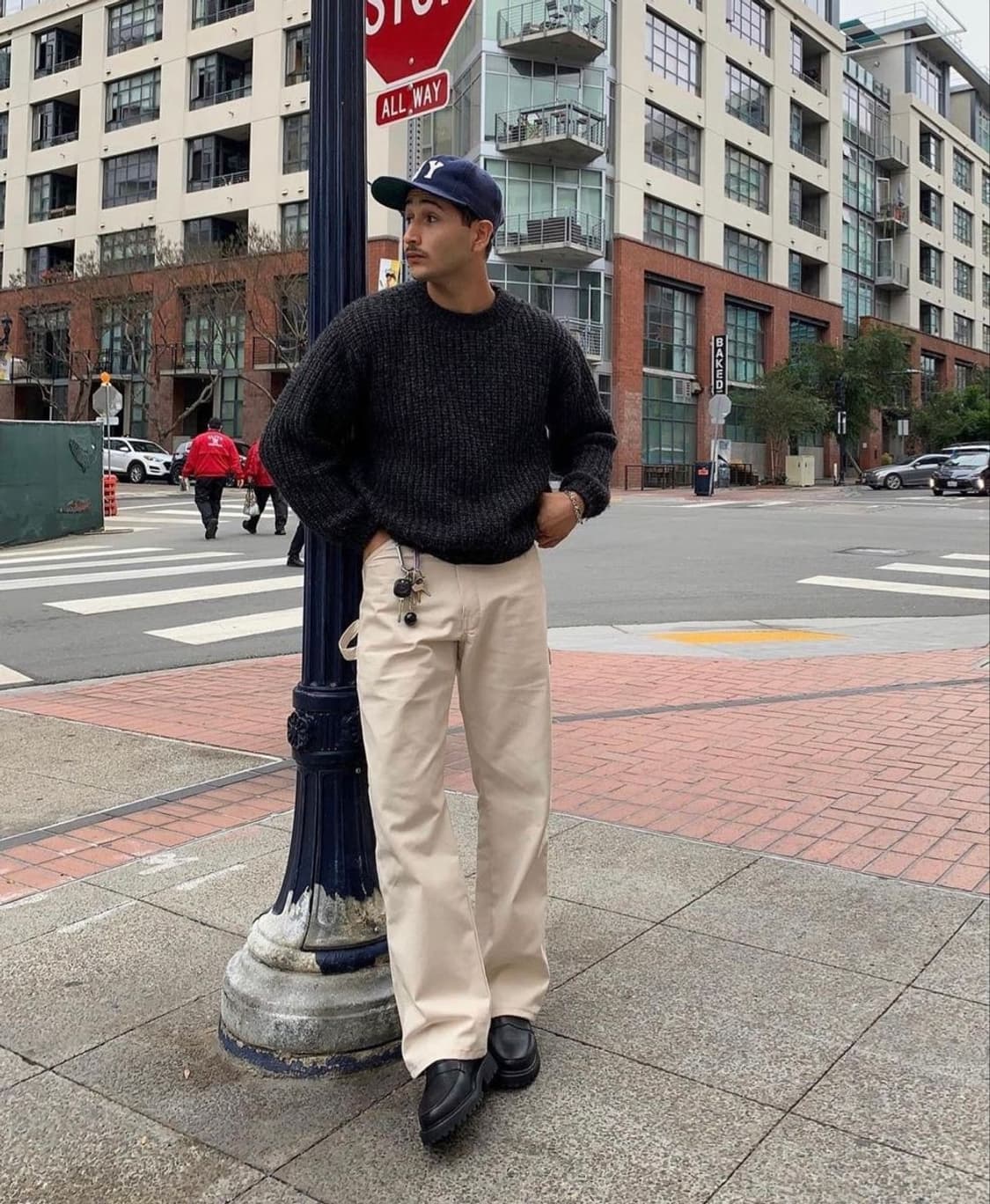 칼하트 WIP 워크웨어 더블니 베이지 카펜터 팬츠 33 상품이미지8