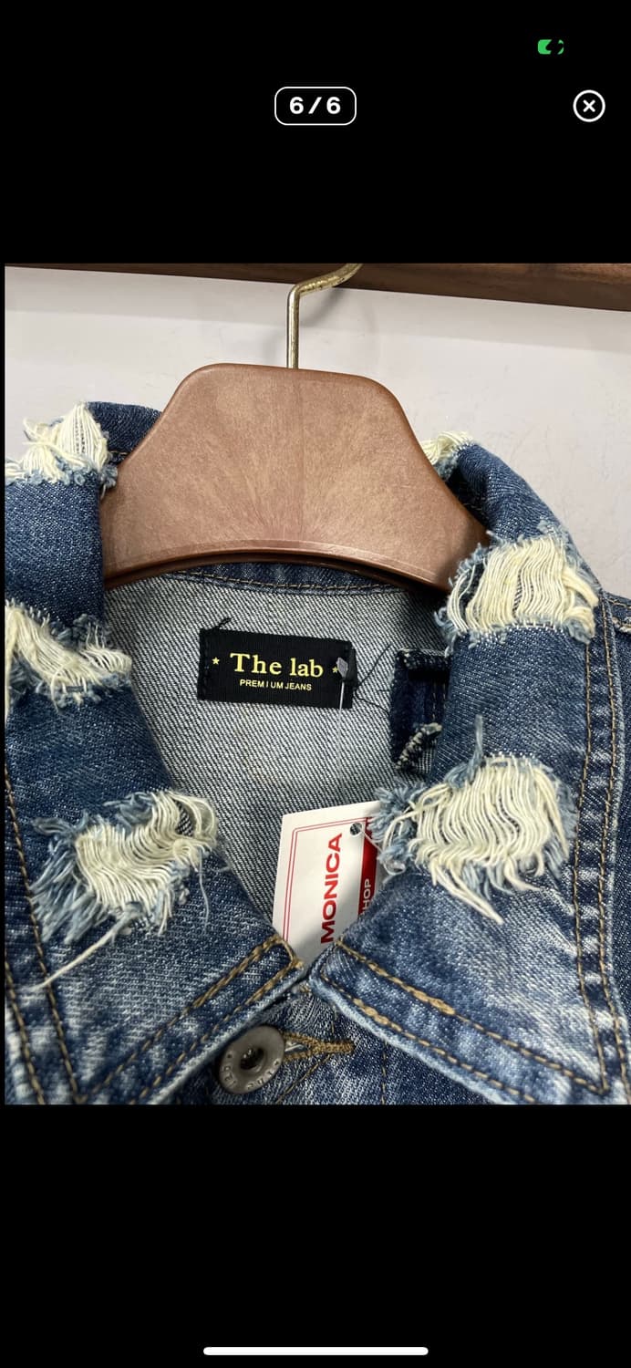 더랩 패치워크 데미지 데님 자켓 A2864 상품이미지6