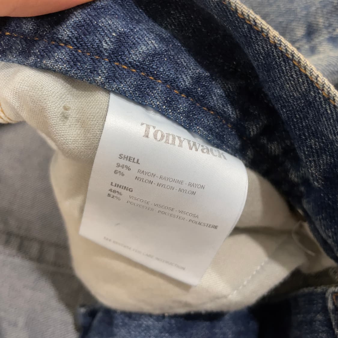 토니웩 워싱 데님팬츠 샘플 상품이미지7
