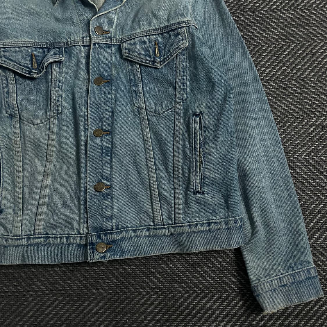 90s 칼하트 워시드 데님 트러커 자켓y 3821 상품이미지3