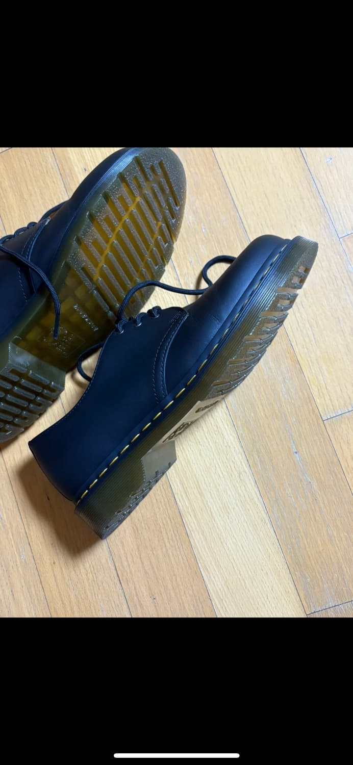 닥터마틴 1461 스무스 블랙 uk8(270) 1회착 상품이미지4