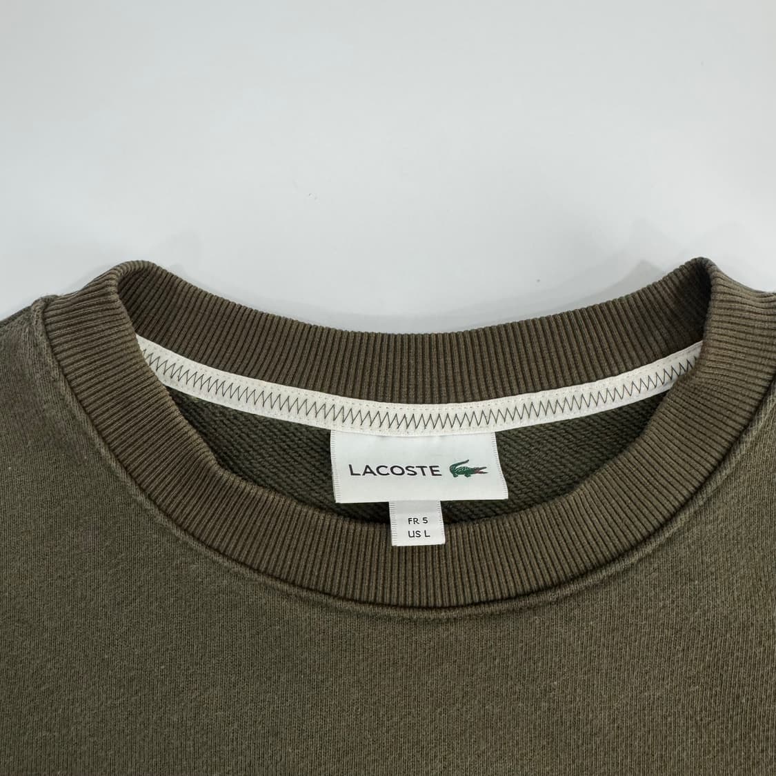 Lactose 라코스테 L로고 카키 맨투맨  상품이미지5