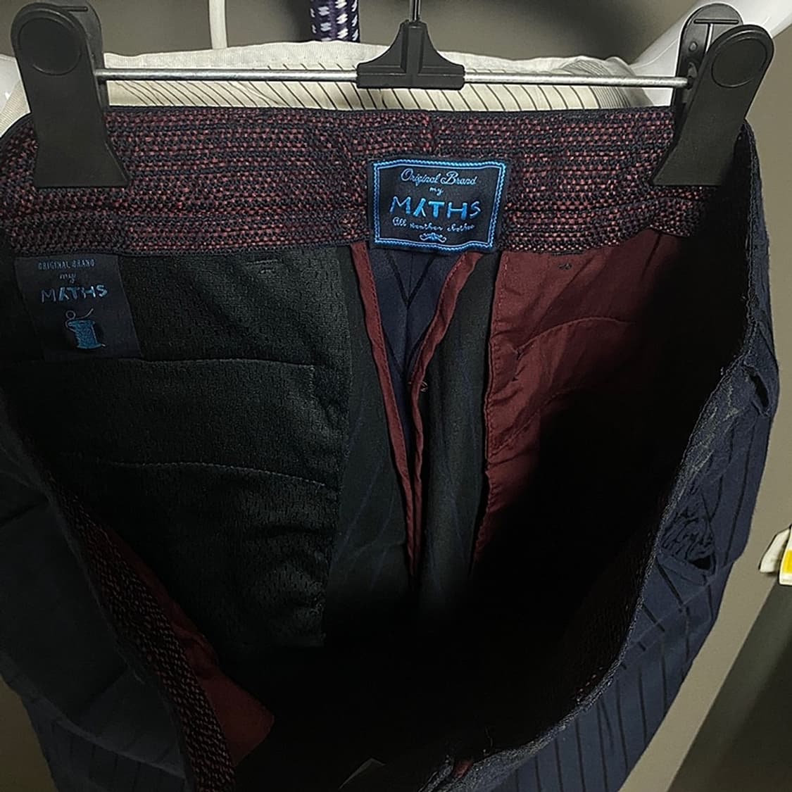 MYTHS 미쓰 스트라이프 네이비 면바지 31~32사이 상품이미지7