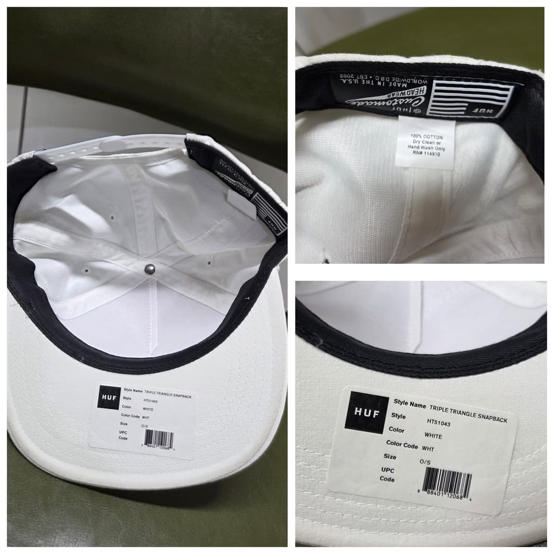 새상품 HUF 스냅백모자- 환절기,여름용 상품이미지7