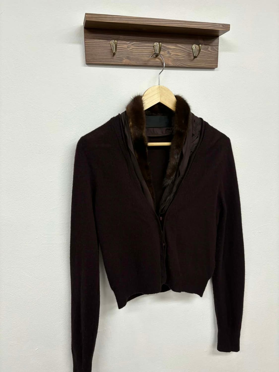 [90] 오브제 밍크 실크 니트 가디건 상품이미지5