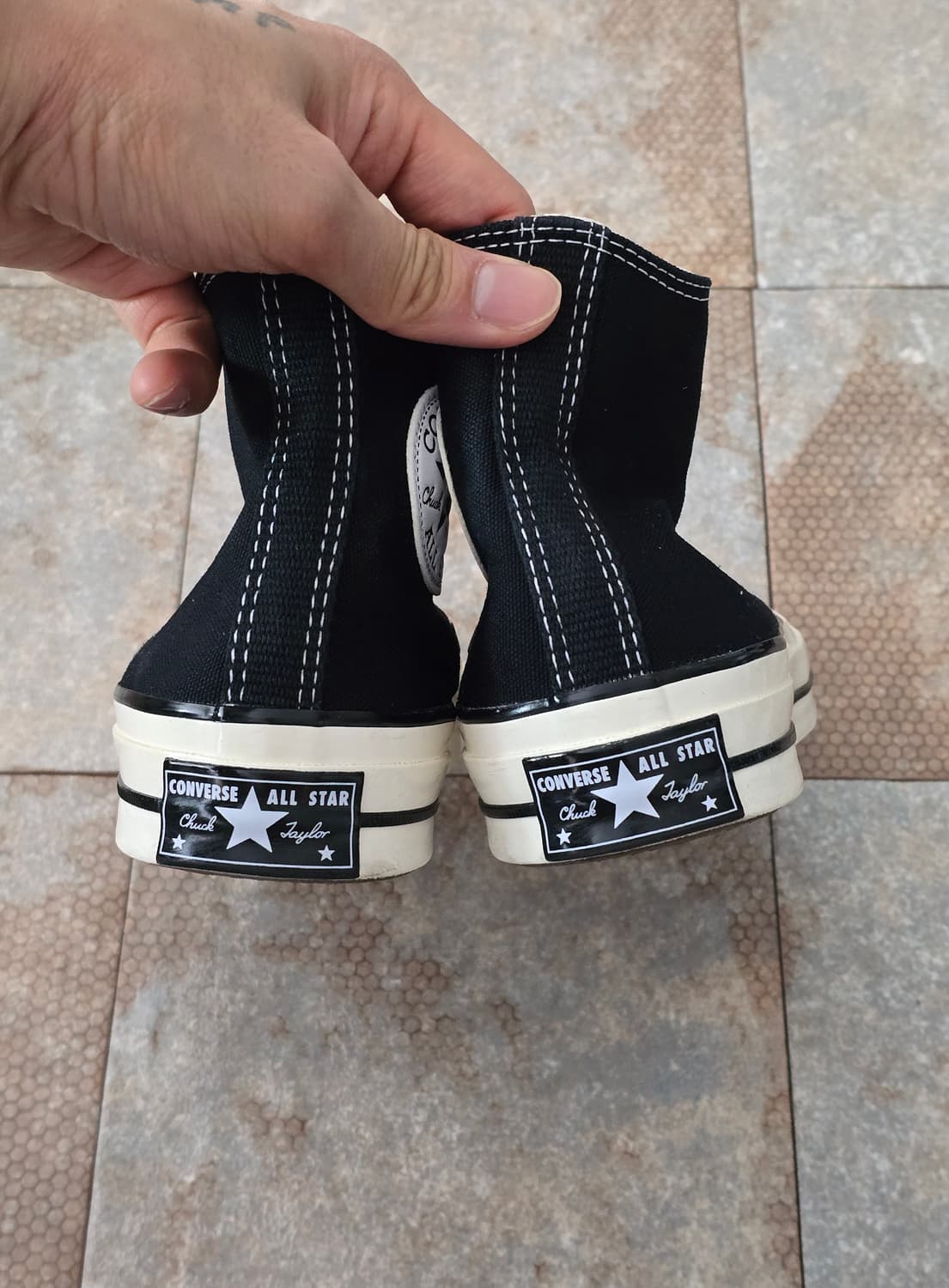 (235)컨버스 척 70 클래식 블랙 하이 스니커즈 상품이미지8