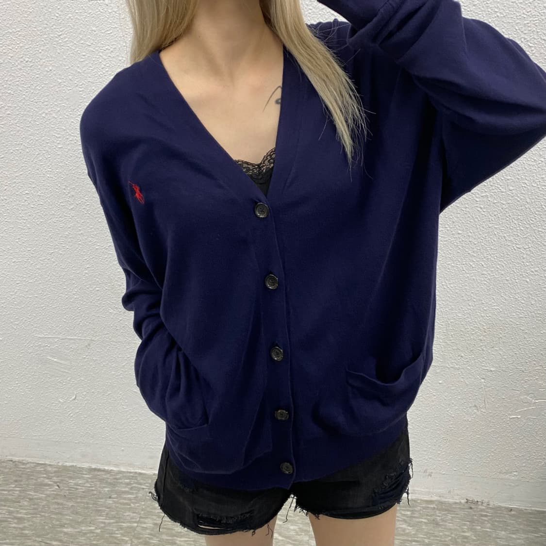 폴로 랄프로렌 레드포니 네이비 가디건 XL 상품이미지1