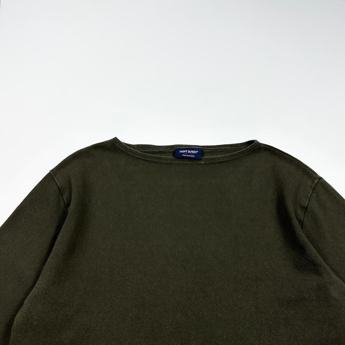 세인트제임스 길도 엘보우패치 롱슬리브 카키 M 상품이미지2