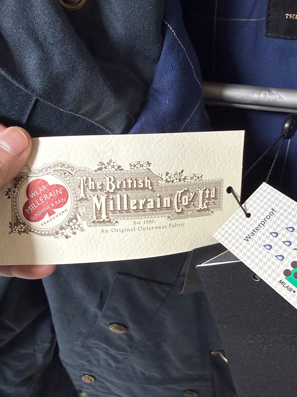 Country Attire 브리티쉬 밀러레인 필드 파카: 38 / 네이비 상품이미지3