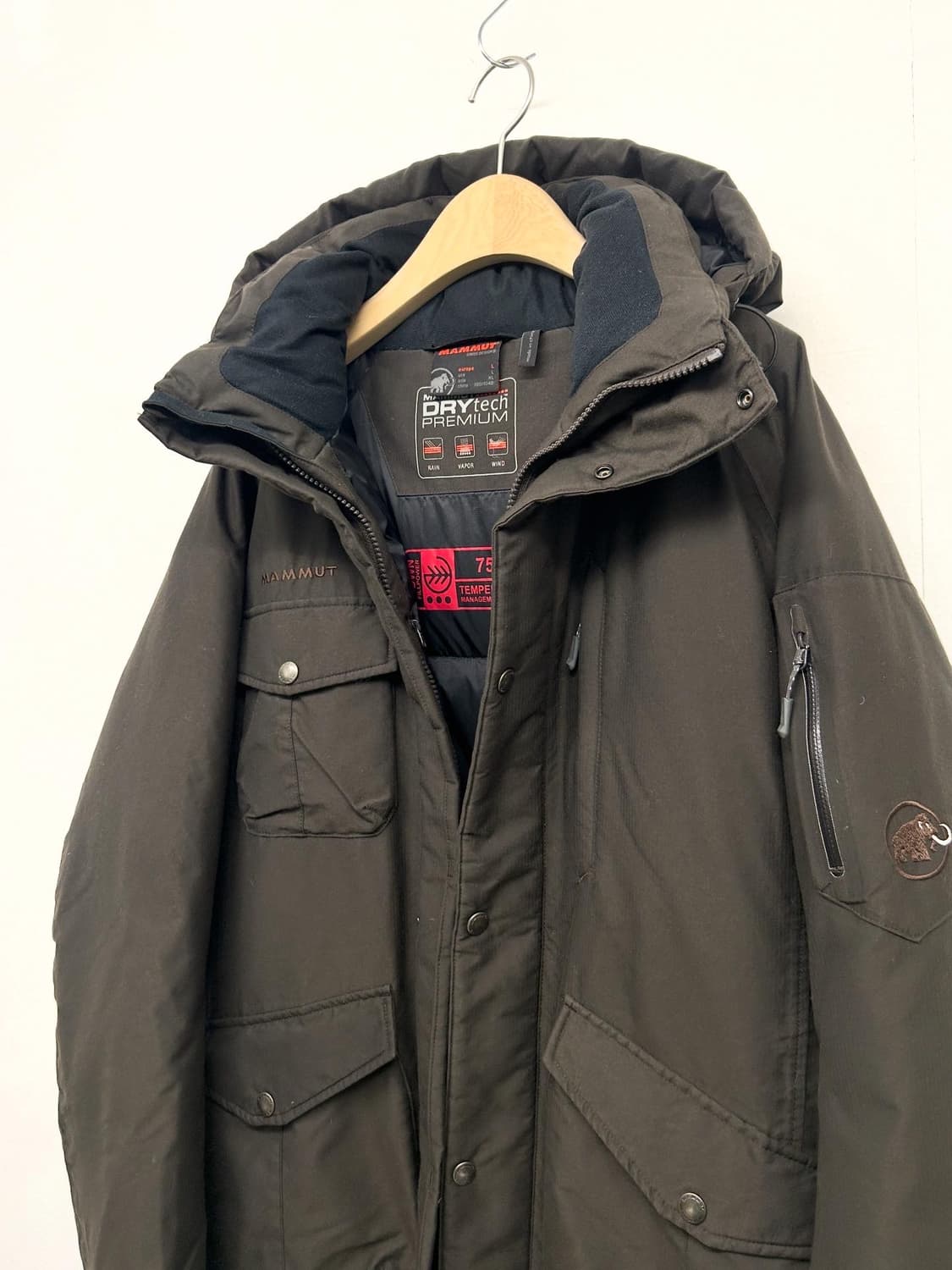 MAMMUT 마무트 브라운 후드 패딩 자켓 상품이미지2