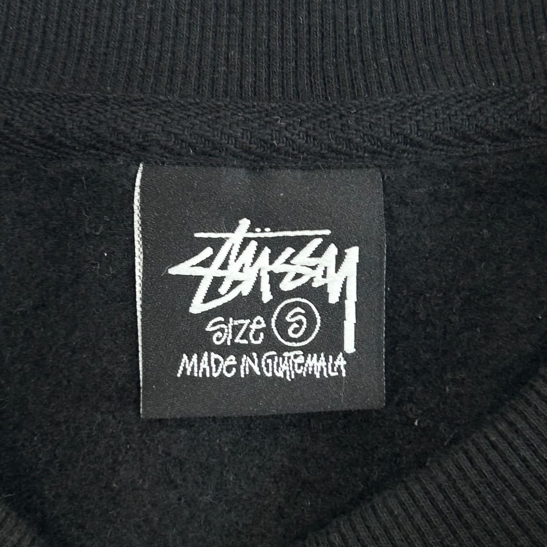 Stussy 스투시 백 로고 블랙 기모 맨투맨  상품이미지6