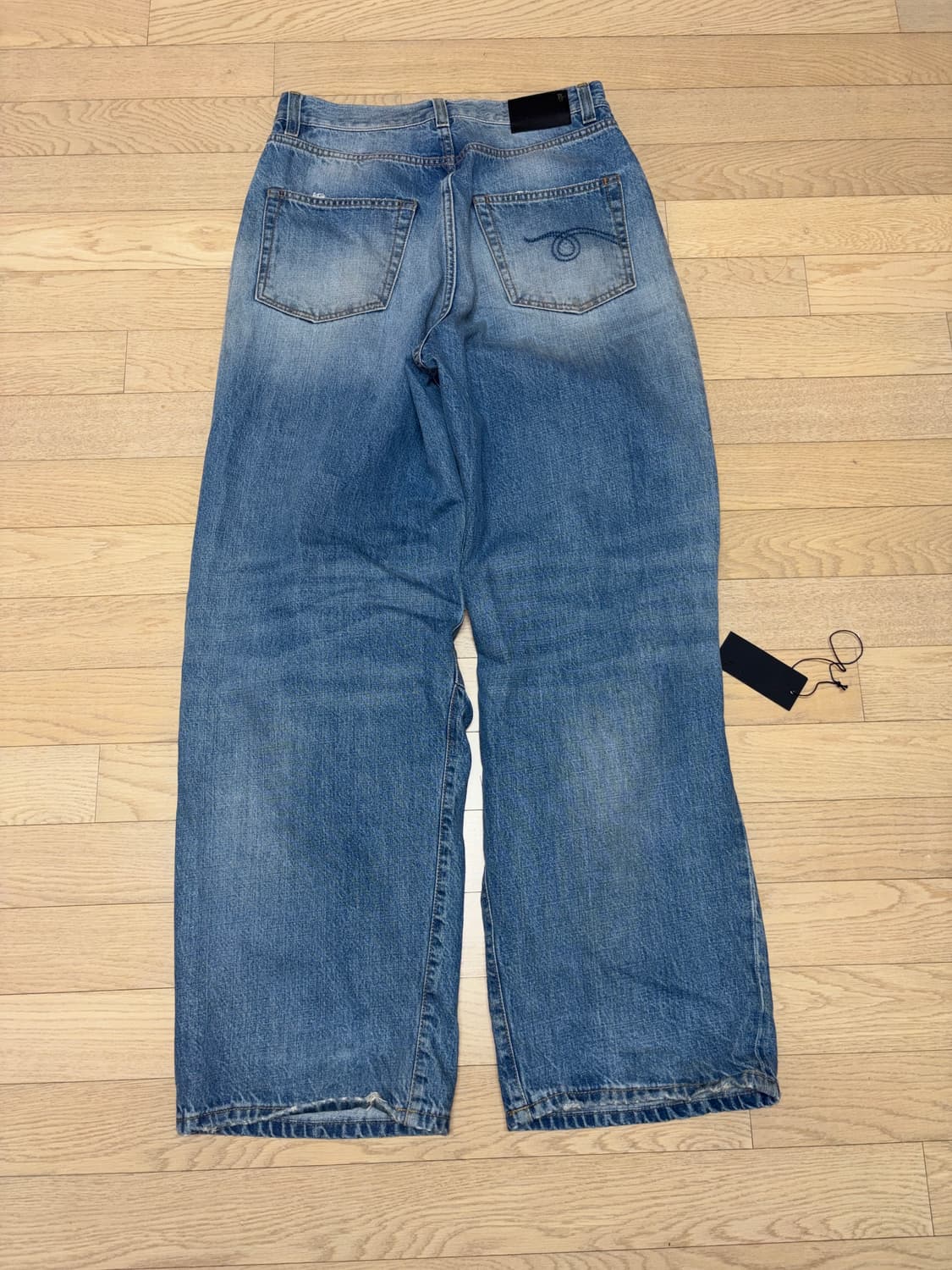 (변우석 바지) R13 글렌 아티큘레이티드 니 데님 팬츠 상품이미지7