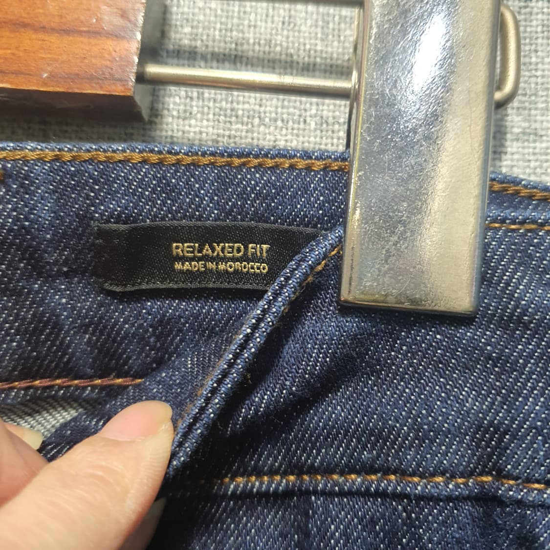 마시모두띠 릴렉스핏 다크 데님 청바지  상품이미지4