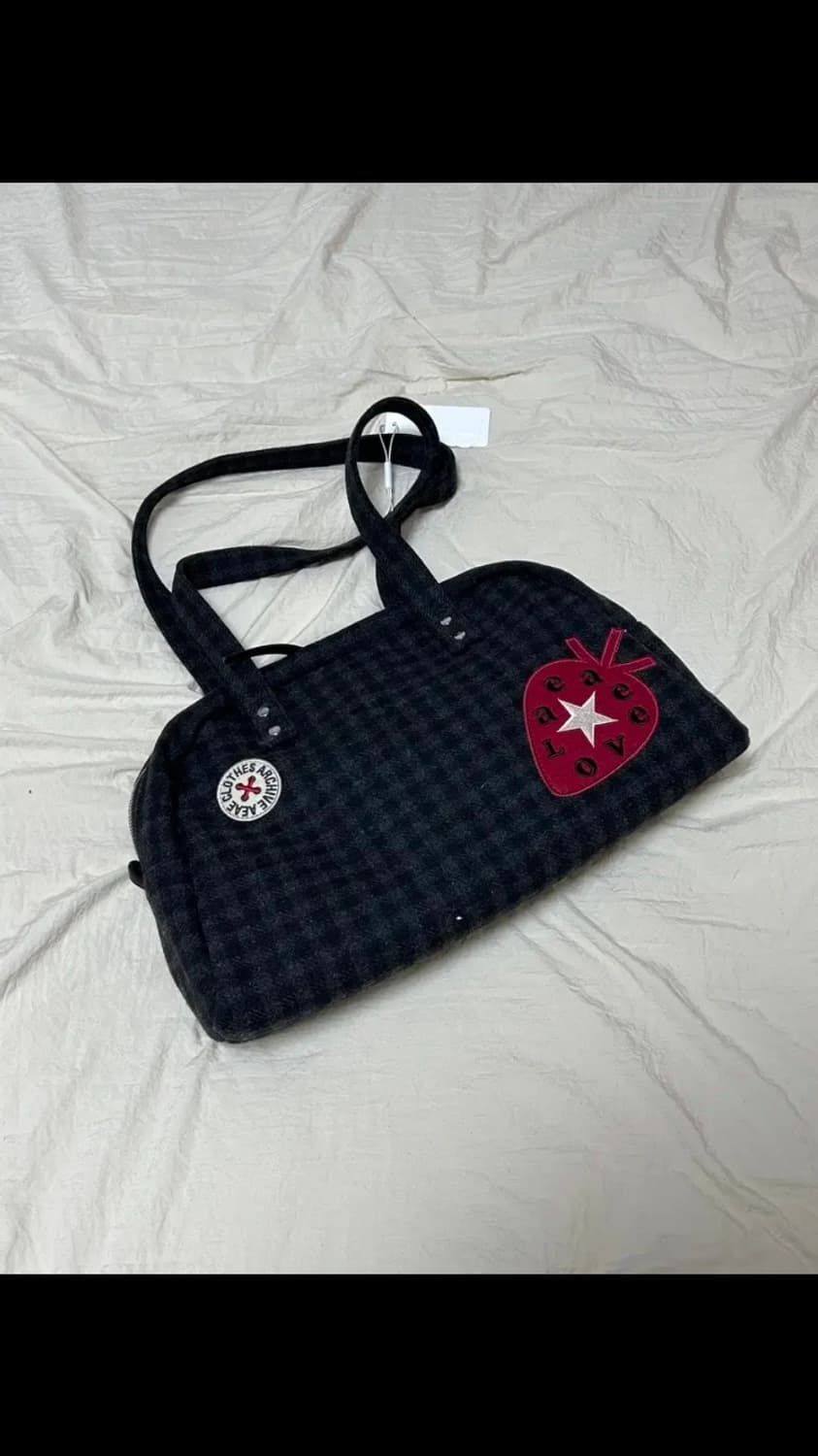 aeae EMBROIDERY TOTE BAG (Black) 상품이미지1