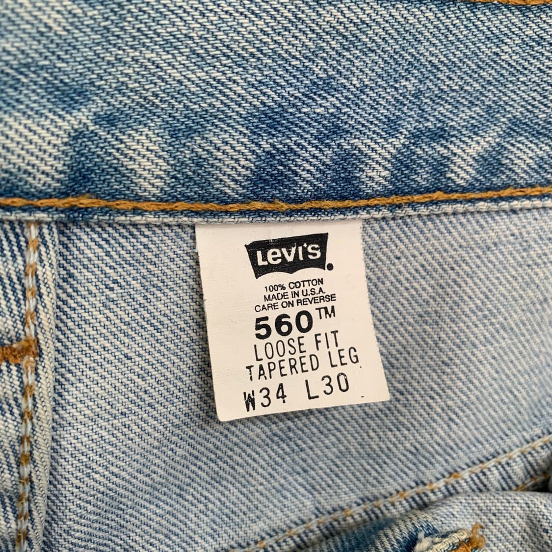 34인치 리바이스 560 90s 빈티지 데님 청바지 상품이미지5