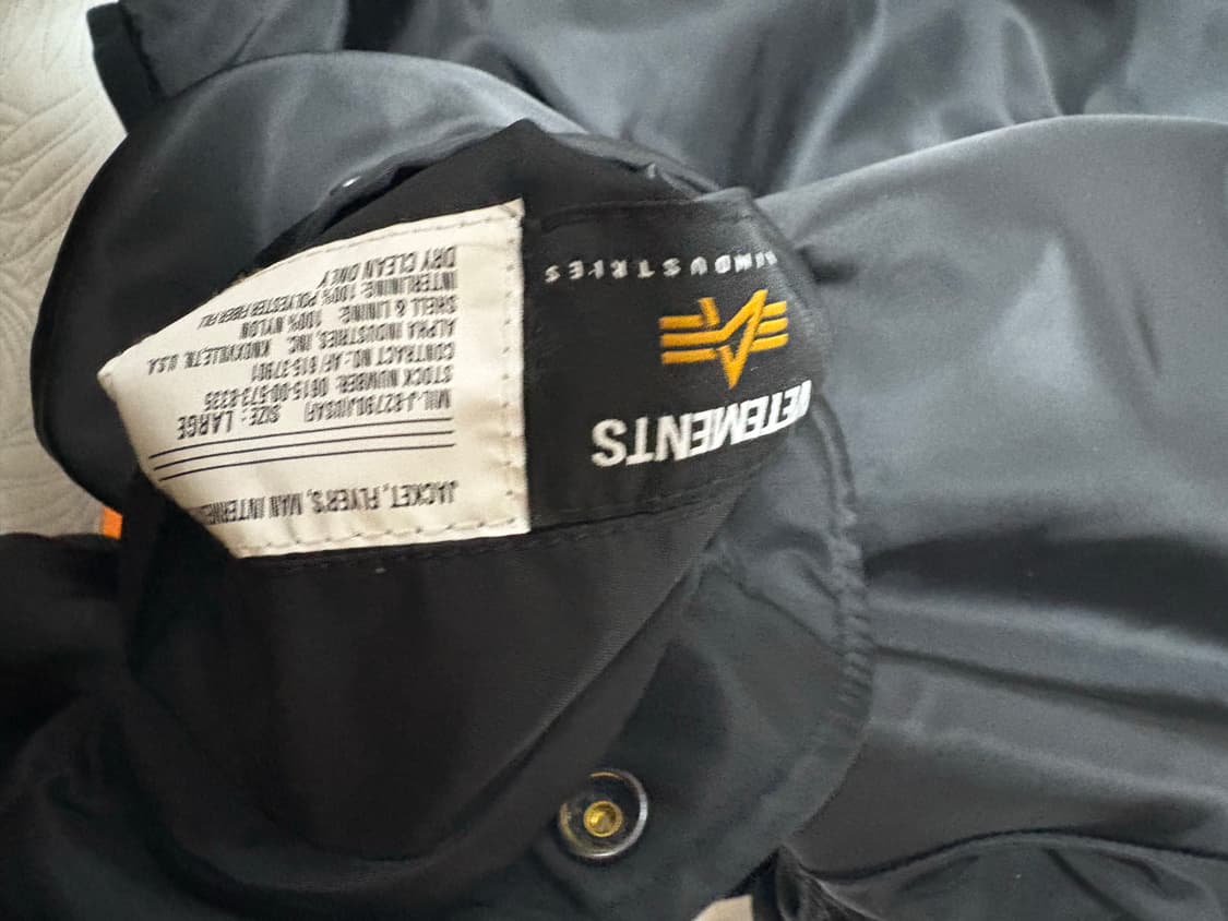 베트멍 알파 봄버 마원 ma-1 L 상품이미지3