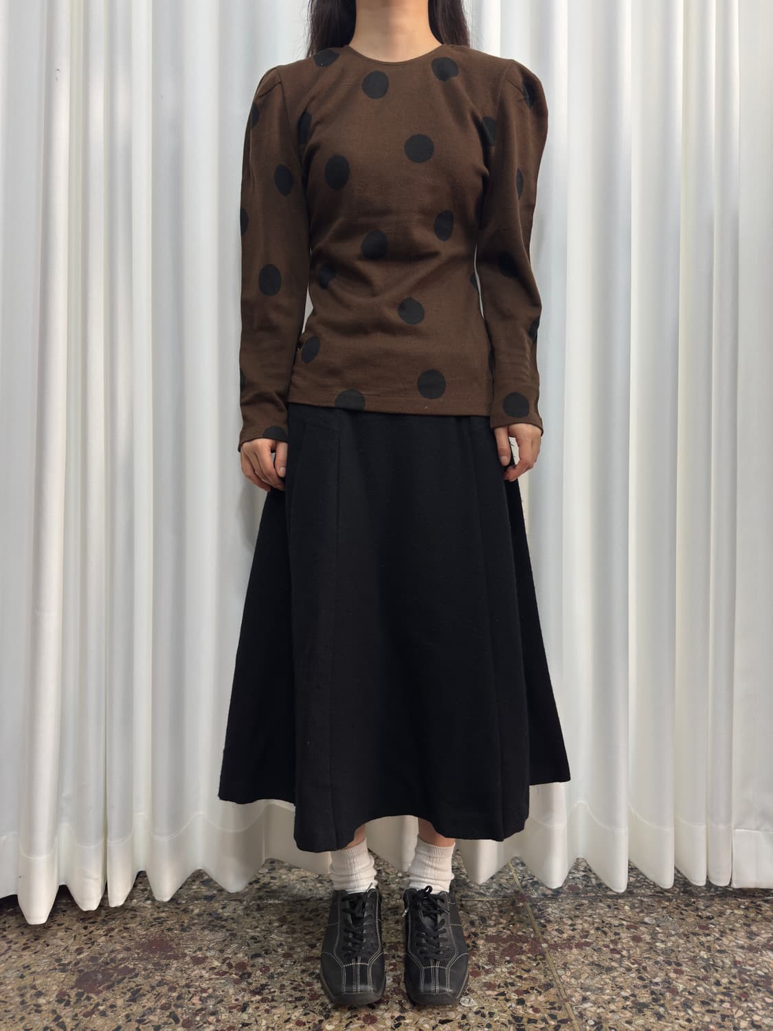 wool midi skirt 상품이미지1