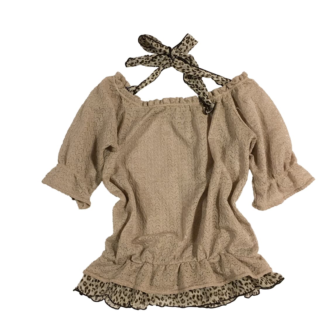 colza 콜자 레오파드 홀터탑 오네가루 상품이미지3