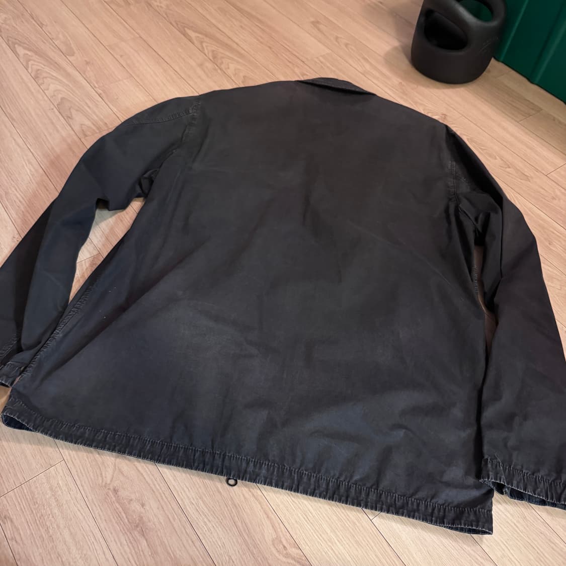 스톤아일랜드 코튼캔버스 오버셔츠 블랙 22FW XXL 상품이미지3