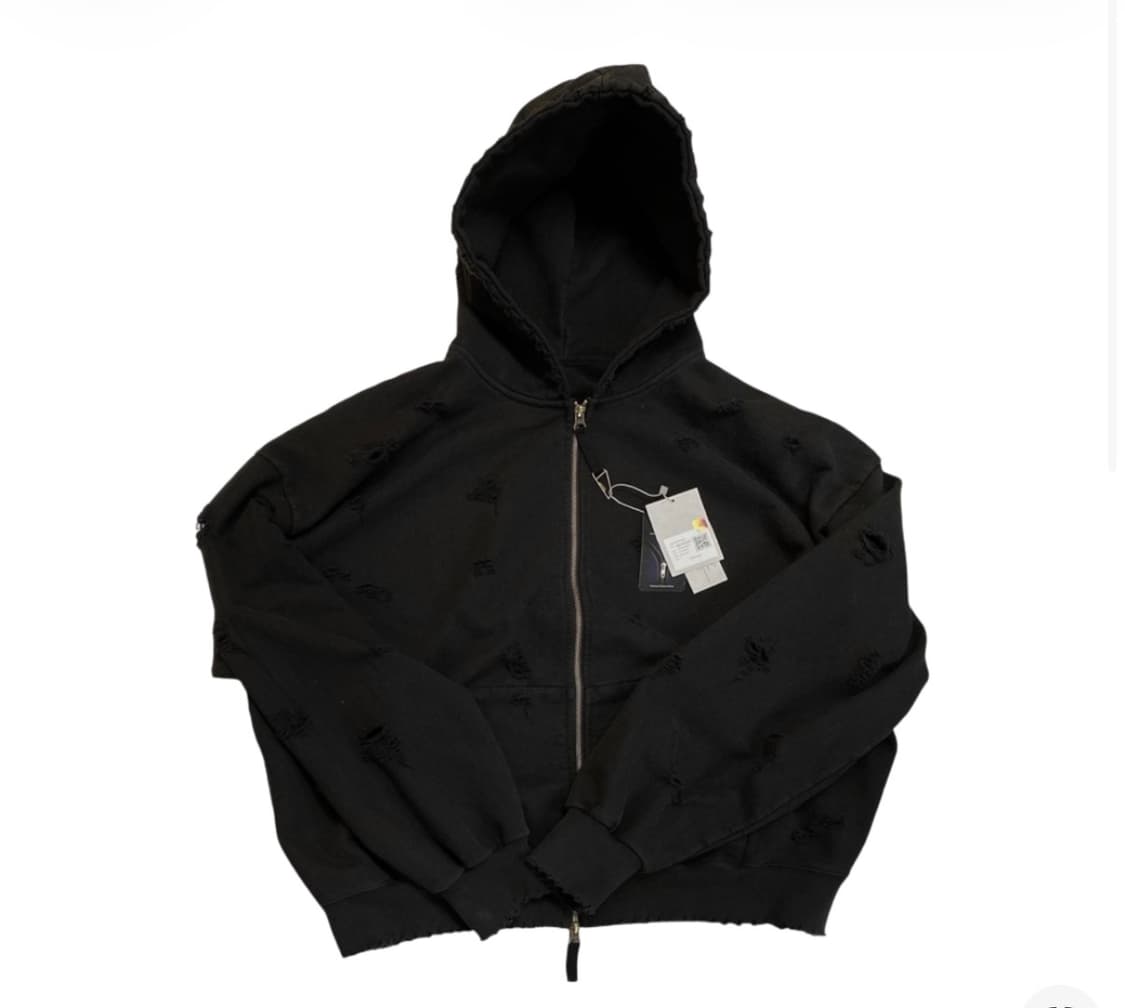 [2]언더마이카 오터 오버사이즈 데미지 워시드 후드집업 상품이미지1