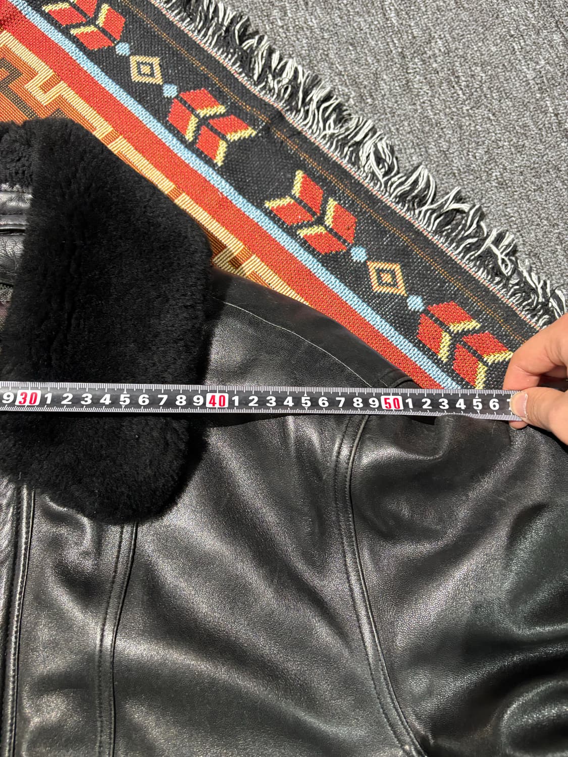 빈티지 양털,양가죽 100% 천연 무스탕자켓 상품이미지9