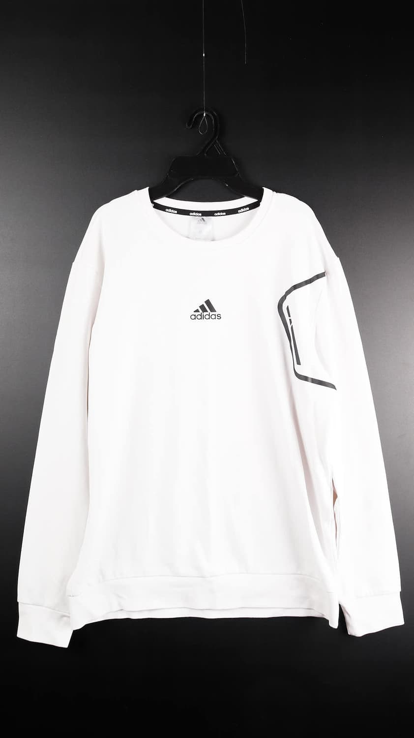 아디다스스포츠 화이트 맨투맨 상품이미지1