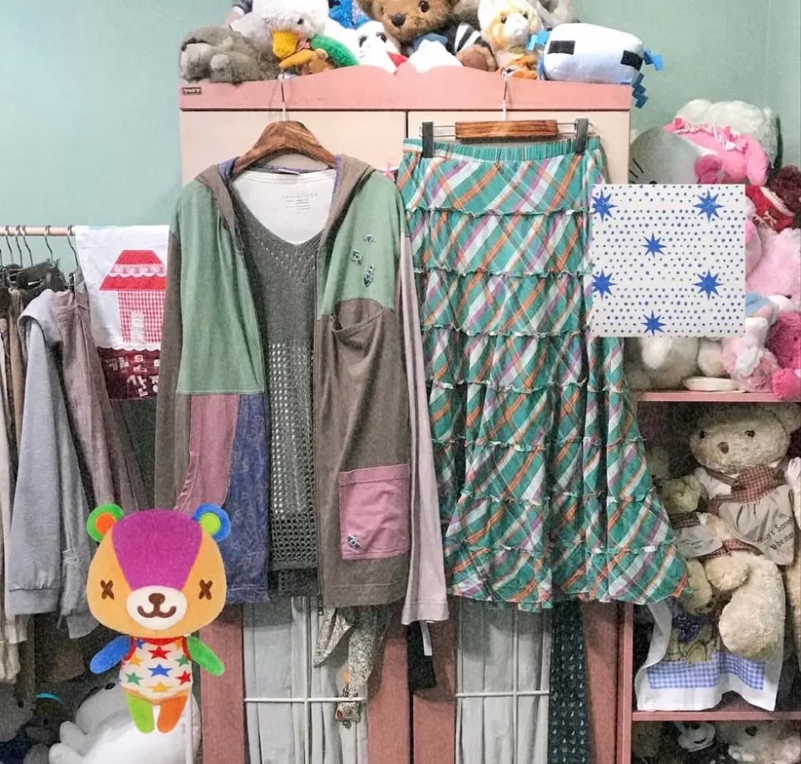 빈티지 코디 동물의 숲 패치 상품이미지1