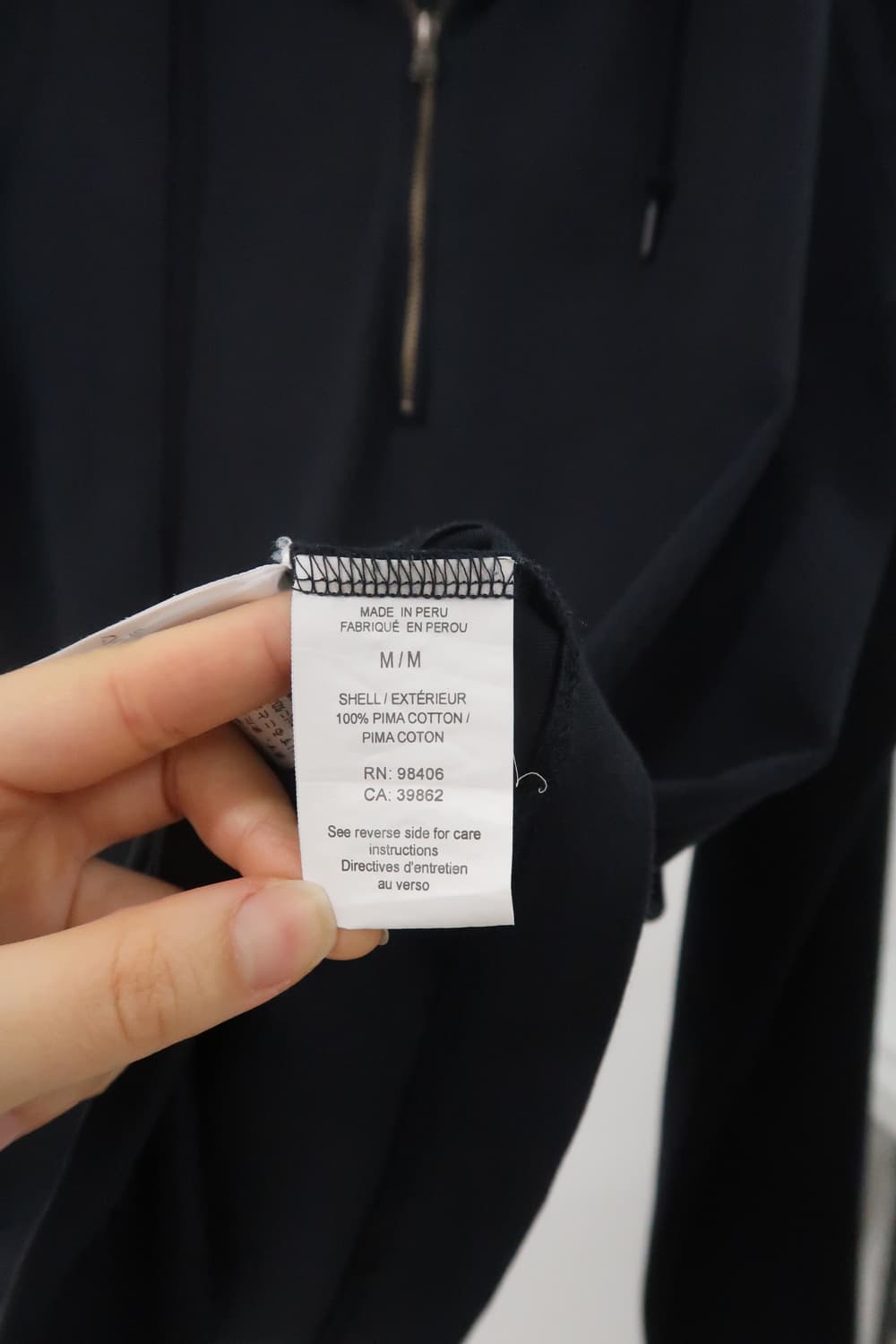 띠어리 반집업 후드 Theory half zip up hoodie 상품이미지8