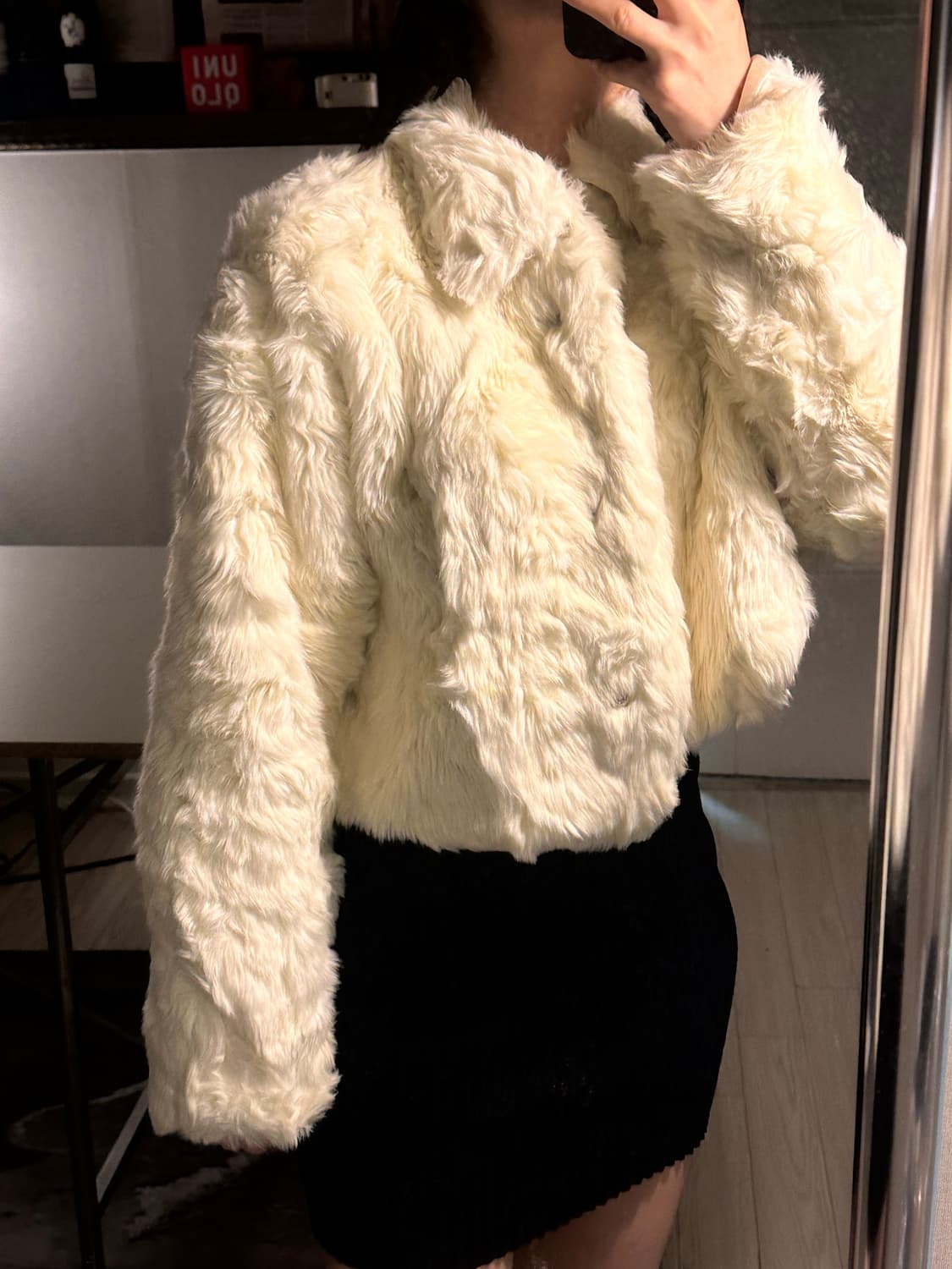 퍼 자켓 아이보리&베이지 상품이미지6