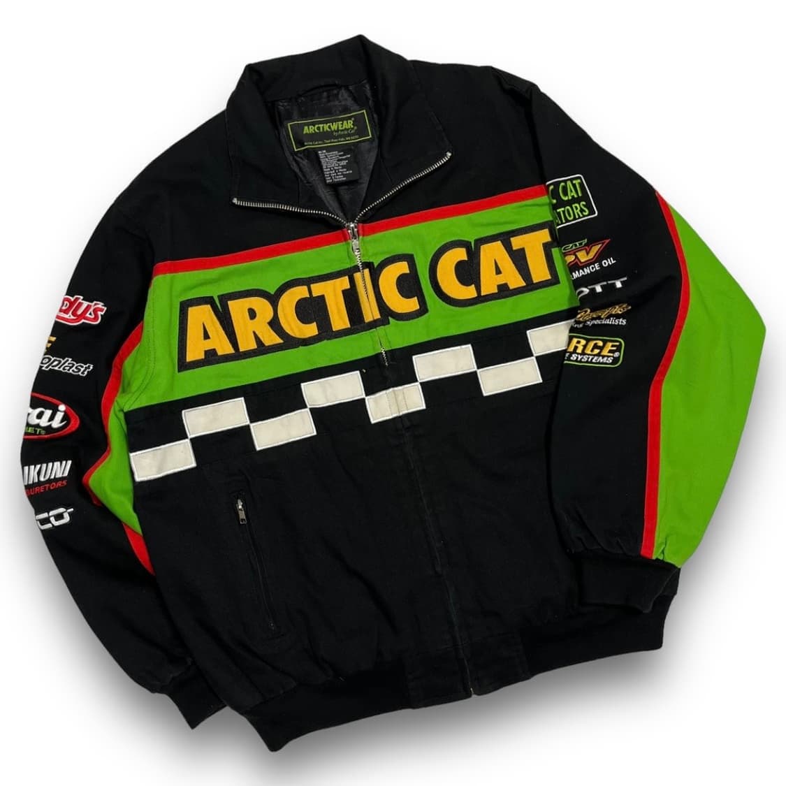 Arctic cat 시그니처 로고 빈티지 레이싱 자켓 상품이미지1