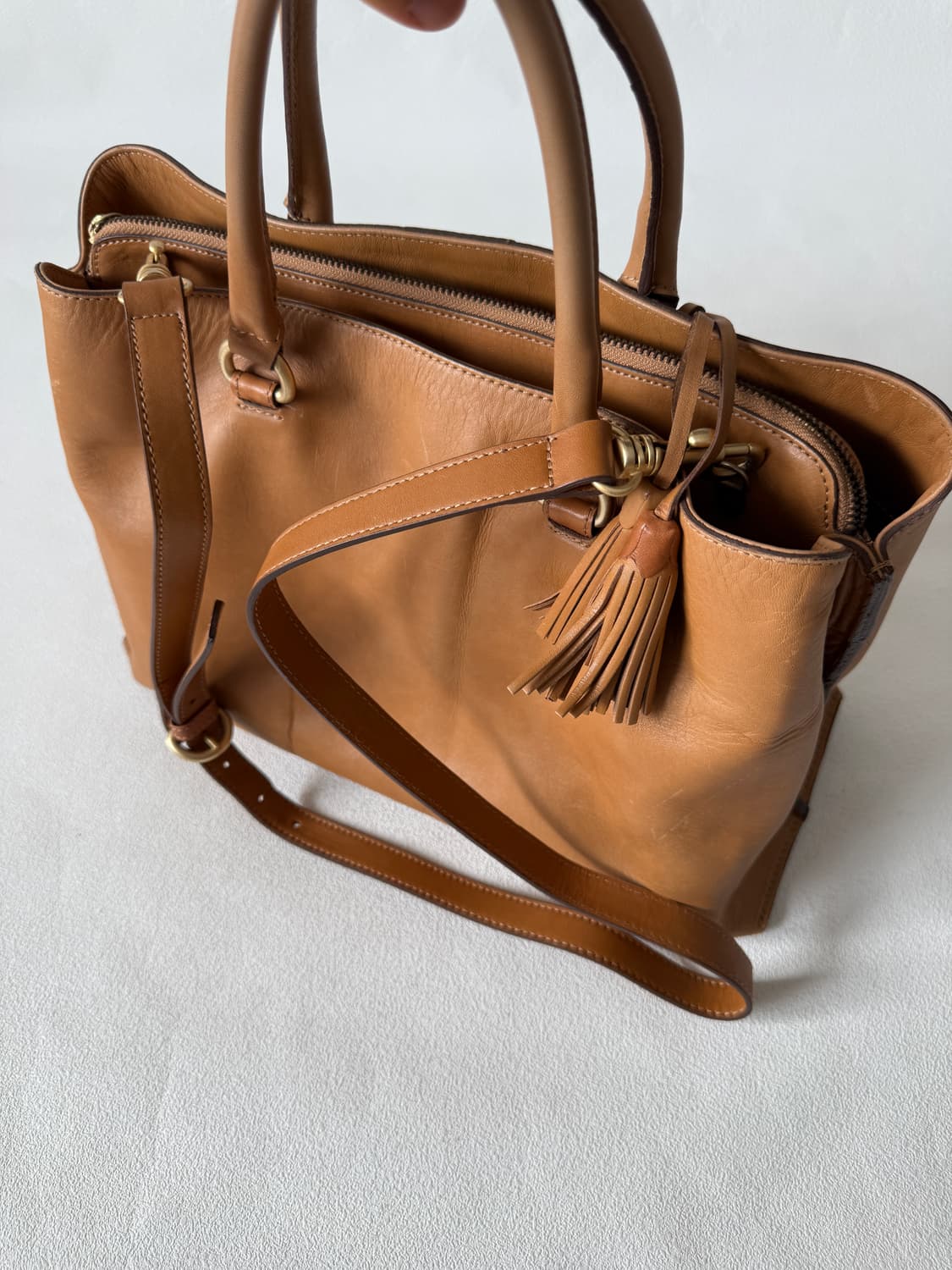 마시모두띠(Massimo Dutti) 레더 토트백(크로스 가능) 상품이미지8