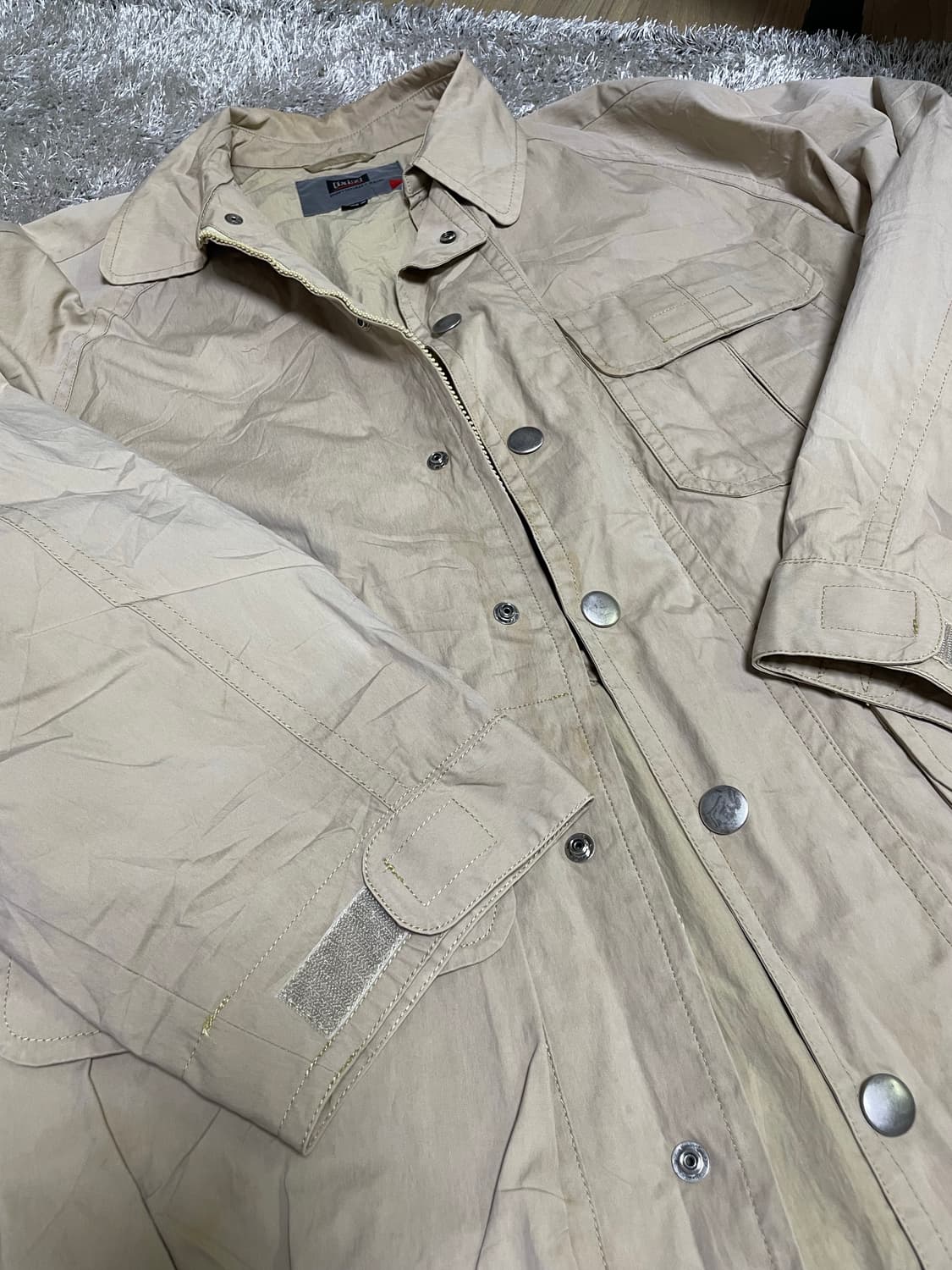 일제 [ixiz] 베이지 사파리자켓 사이즈 105~110 상품이미지2