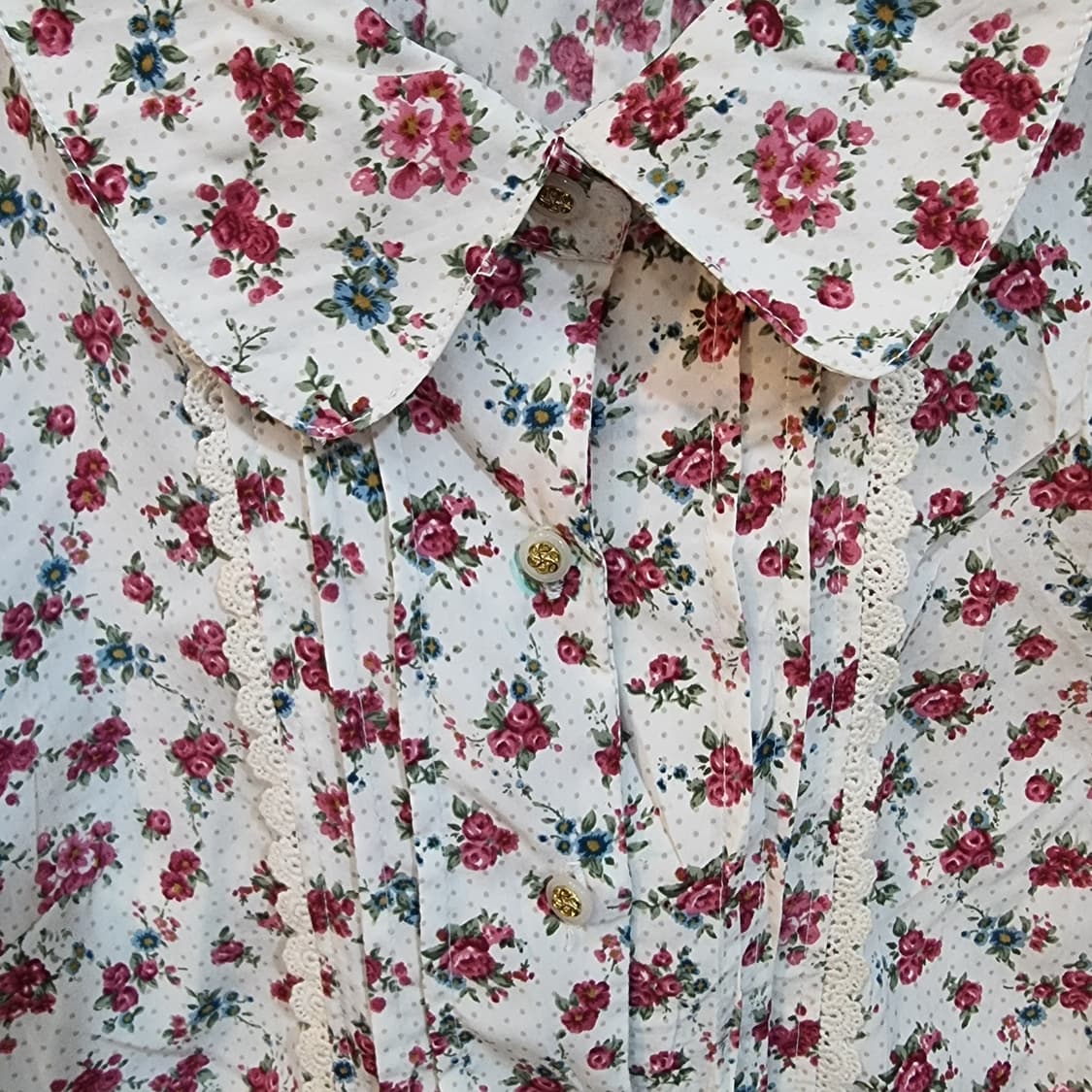 리즈리사 플라워 리본 블라우스 상품이미지4