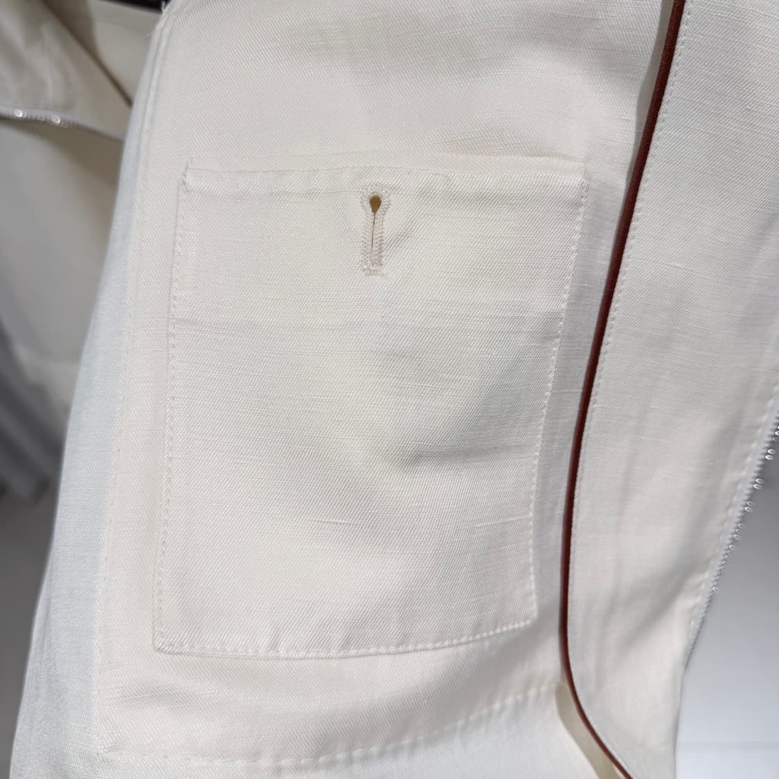 (S+/M) / 로로피아나 아이보리 다틸로 봄버 자켓 상품이미지8