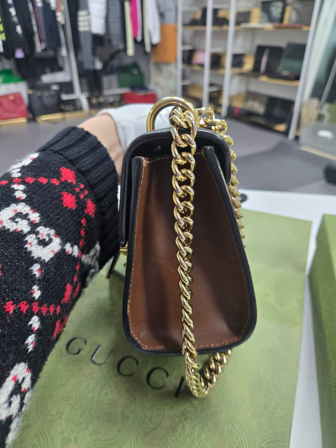 [A급컨디션] 구찌 패드락 체인 숄더백 상품이미지3
