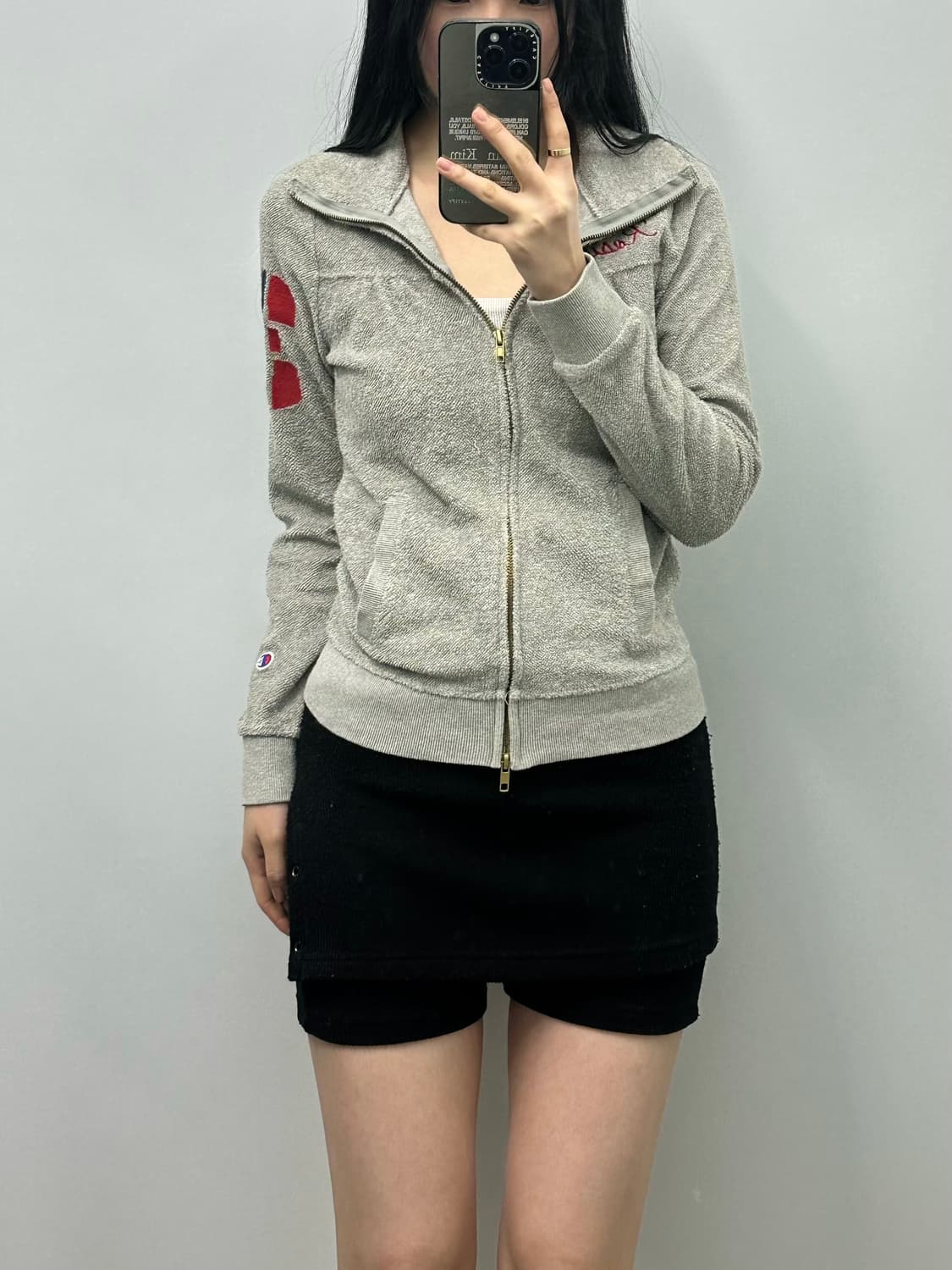 챔피온 usa 그레이 플리스 트랙탑 상품이미지1