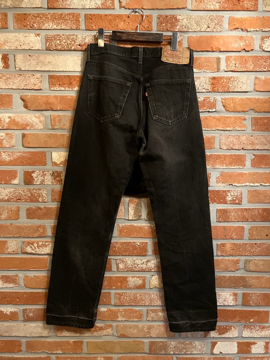 90s USA 빈티지 리바이스 501 0660 블랙진 흑청 데님 팬츠 상품이미지5