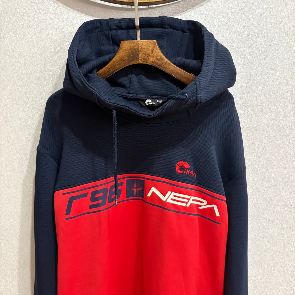 네파 셀레지오 네이비/레드 후드티100 L 상품이미지3