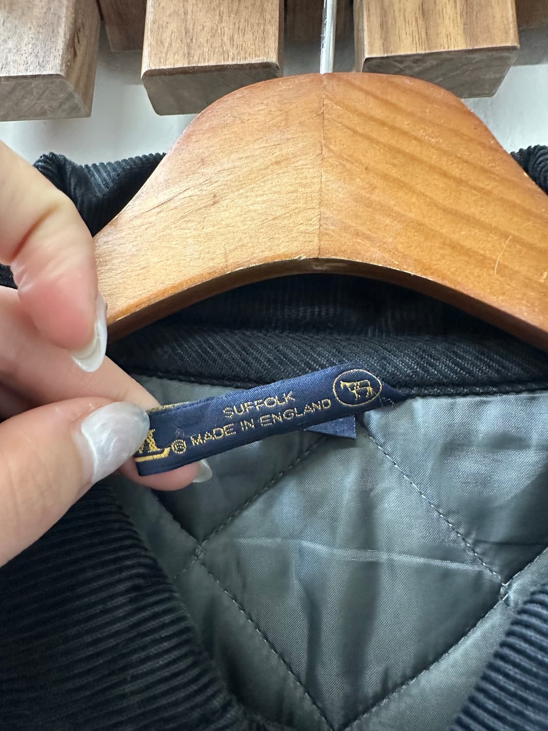 Lavenham라벤햄 다이아 블랙 퀼팅 재킷 Made in England 상품이미지3