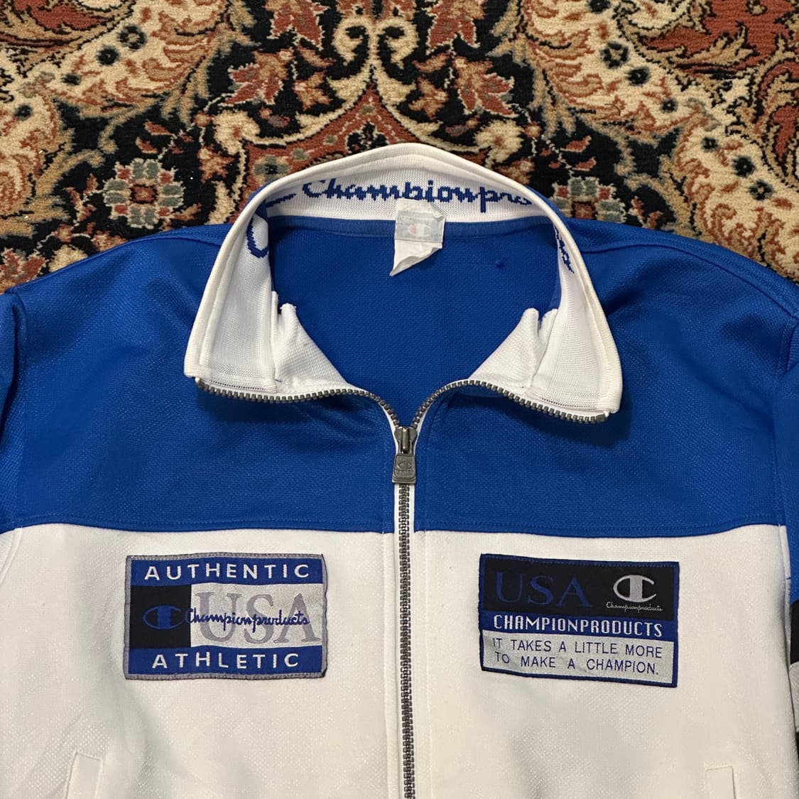 챔피온 90s 올드스쿨 트랙탑 자켓 USA (L) 상품이미지3