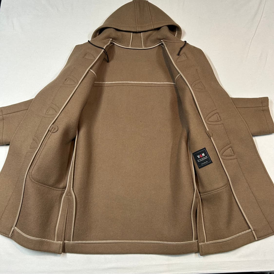 M) 반 잭 VAN JAC 클래식 우드 토글 더플 코트 상품이미지4