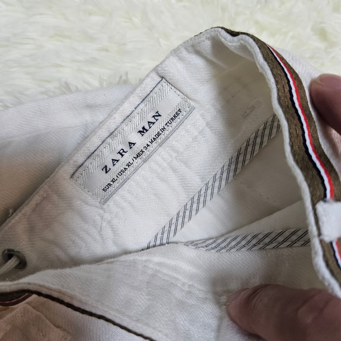 자라(ZARA) 린넨 사이드라인 반바지 36~ 상품이미지6