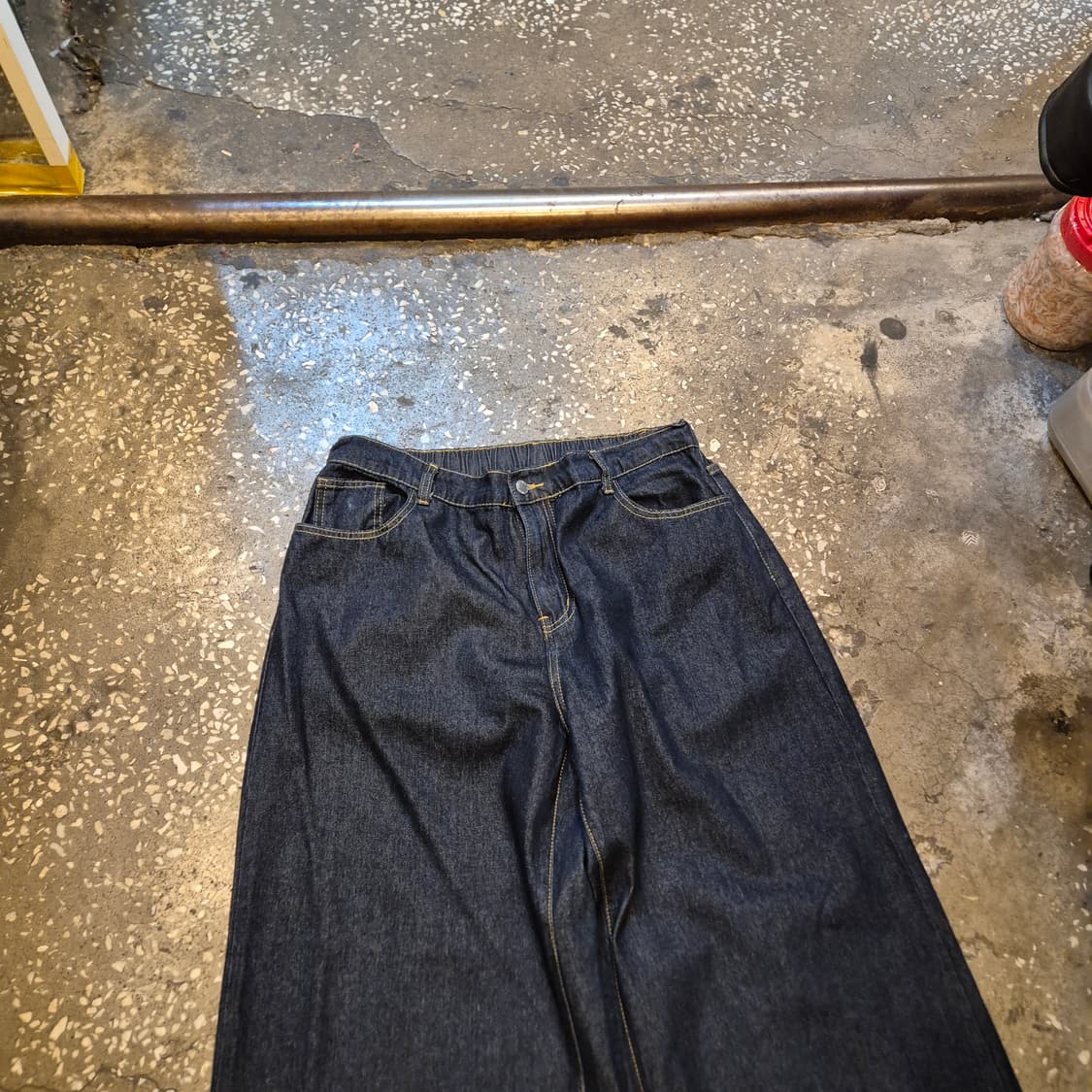 34~36인치 생지 와이드데님팬츠  상품이미지6
