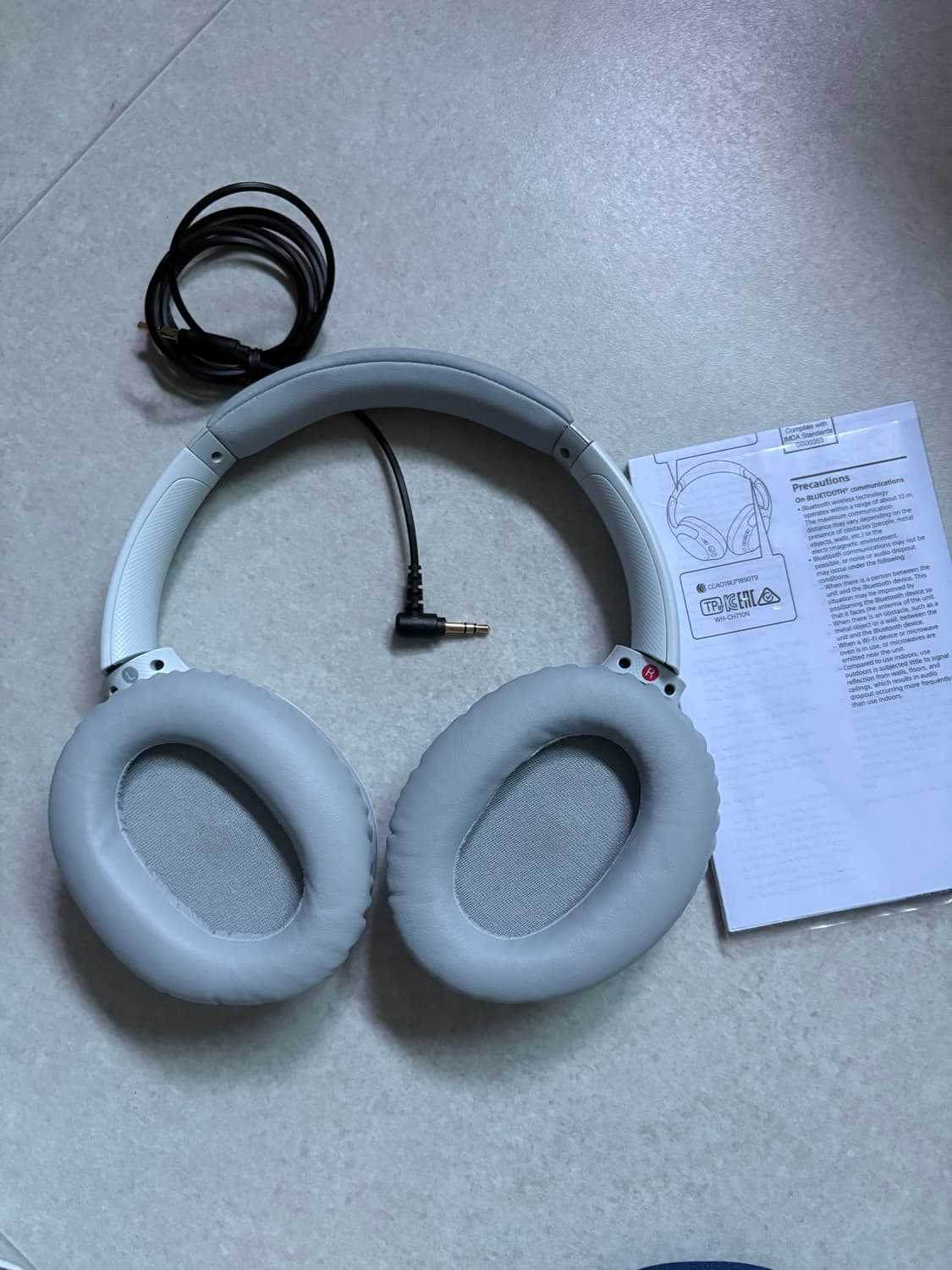 소니 WH-CH710N 화이트 헤드폰 상품이미지2