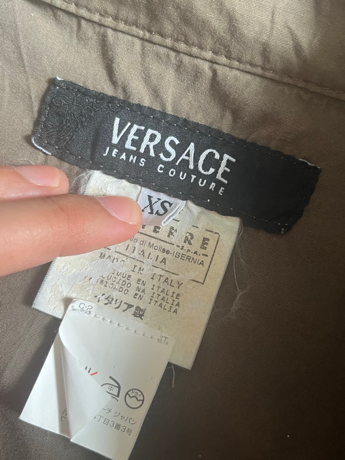 VERSACE Jeans Couture 집업 자켓 (카키/브라운) 상품이미지4