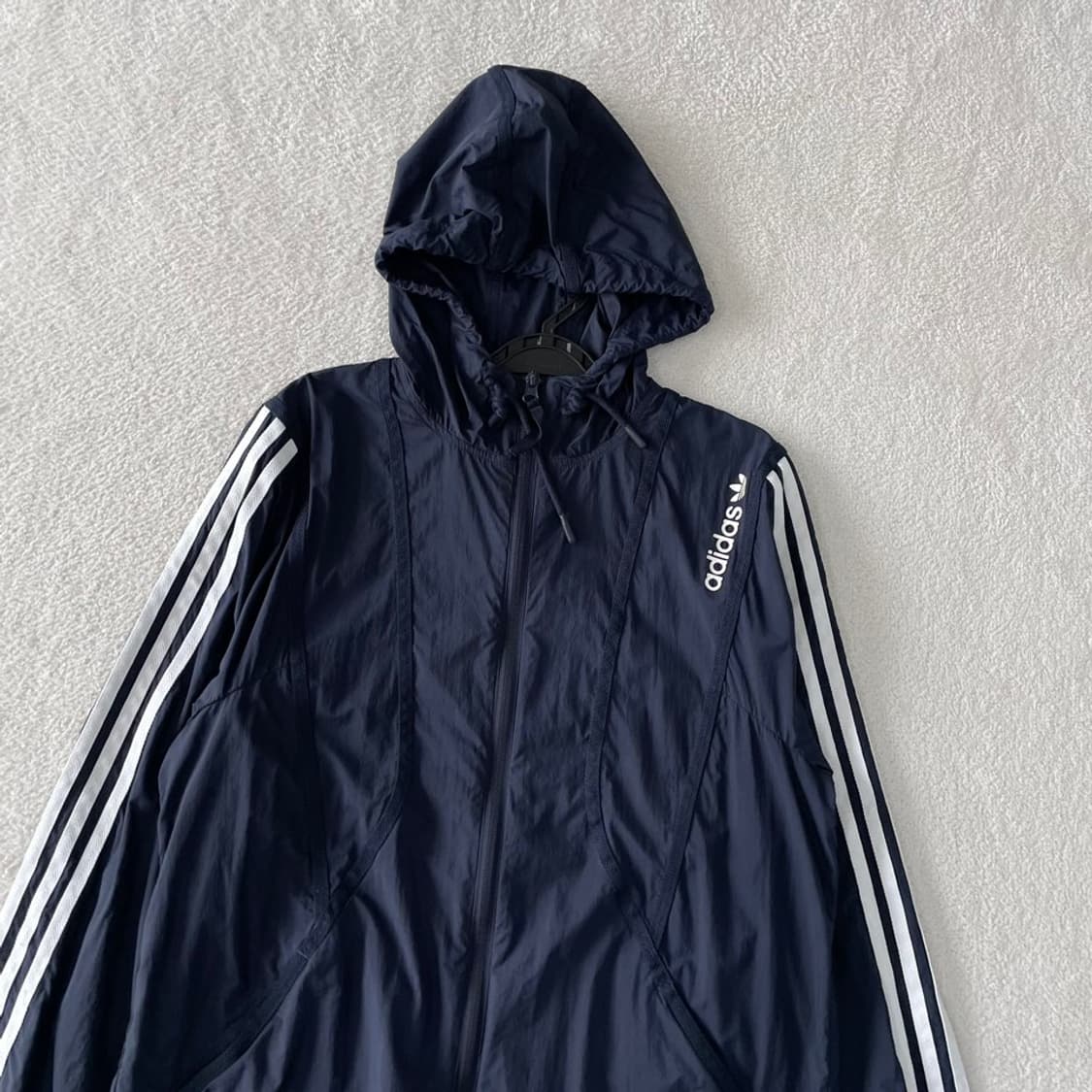 L 아디다스 경량 윈드브레이커 바람막이 네이비 100 상품이미지2