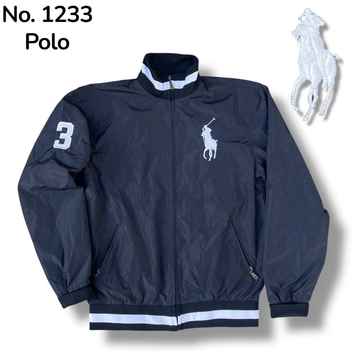 90s 폴로 빅포니 대대장 바람막이 트랙자켓 XL 상품이미지9