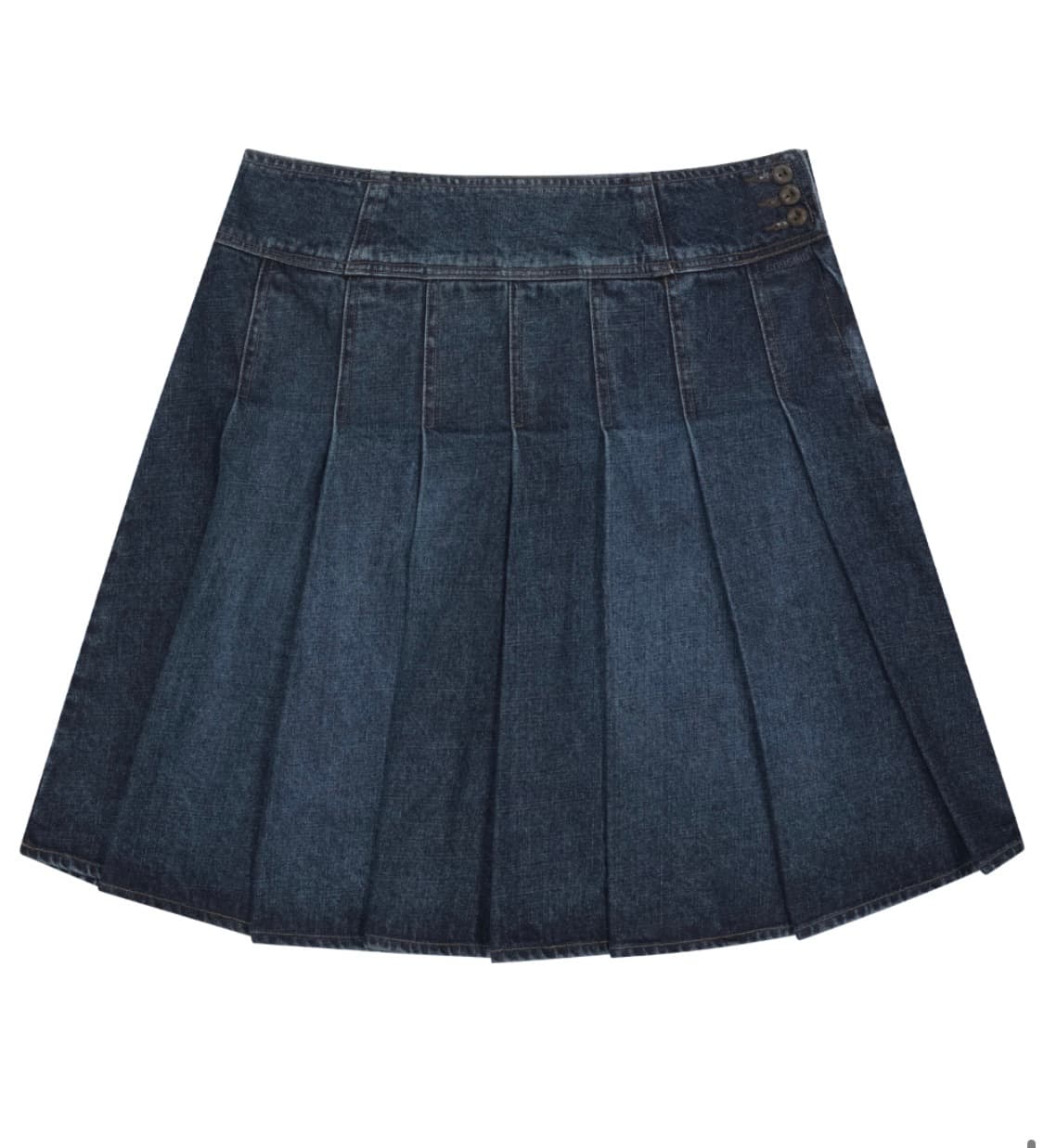 코이세이오 데님 스커트 DEEP DENIM PLEATS SKIRT 상품이미지1