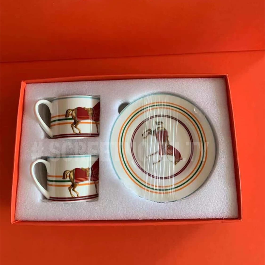 에르메스 2인조 찻잔세트 박스포장 선물세트 상품이미지5
